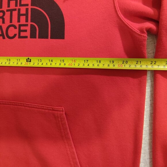 THE NORTH FACE Men’s Fleece Pullover Hoodie Sweatshirt Small Red Heavyweight - Picture 4 of 7